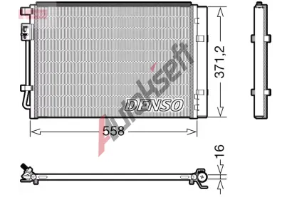 DENSO Kondenztor klimatizace DEN DCN41015, DCN41015