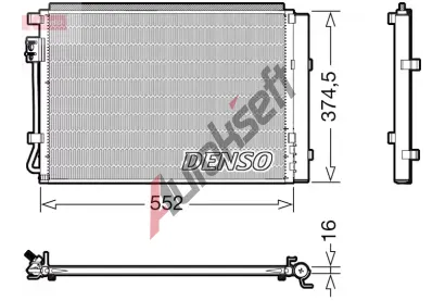 DENSO Kondenztor klimatizace DEN DCN41017, DCN41017