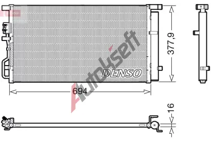 DENSO Kondenztor klimatizace DEN DCN41019, DCN41019