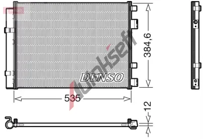 DENSO Kondenztor klimatizace DEN DCN41020, DCN41020