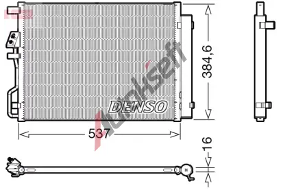 DENSO Kondenztor klimatizace DEN DCN41021, DCN41021