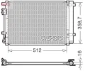Kondenz�tor klimatizace&nbsp;DENSO&nbsp;&dash;&nbsp;DEN DCN41031