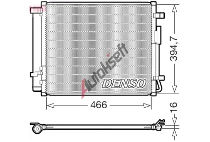 DENSO Kondenz�tor klimatizace DEN DCN41032, DCN41032