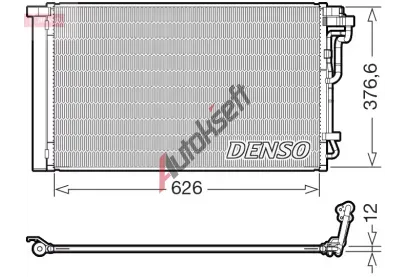 DENSO Kondenzátor klimatizace DEN DCN41034, DCN41034 DENSO Kondenzátor klimatizace DEN DCN41034, DCN41034