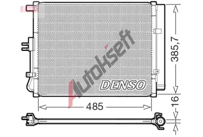 DENSO Kondenztor klimatizace DEN DCN43007, DCN43007