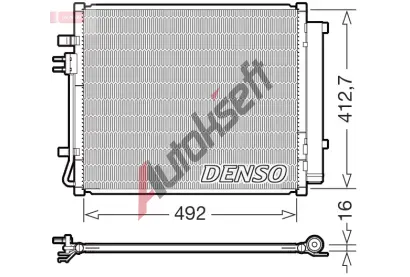DENSO Kondenztor klimatizace DEN DCN43015, DCN43015