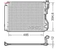 Kondenz�tor klimatizace&nbsp;DENSO&nbsp;&dash;&nbsp;DEN DCN43016