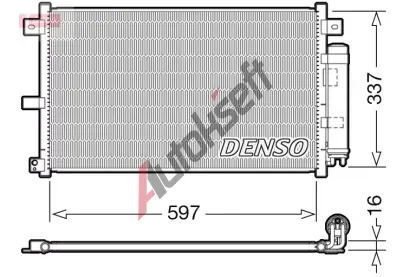 DENSO Kondenz�tor klimatizace DEN DCN44001, DCN44001
