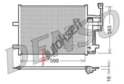 DENSO Kondenztor klimatizace DEN DCN44003, DCN44003