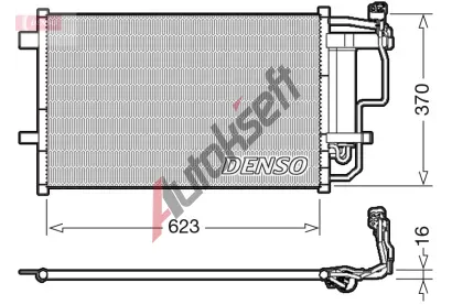 DENSO Kondenz�tor klimatizace DEN DCN44007, DCN44007