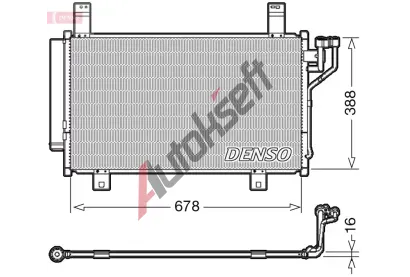 DENSO Kondenz�tor klimatizace DEN DCN44009, DCN44009