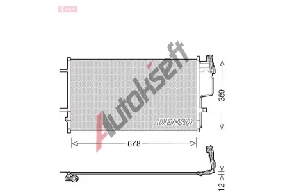 DENSO Kondenzátor klimatizace DEN DCN44010, DCN44010 DENSO Kondenzátor klimatizace DEN DCN44010, DCN44010
