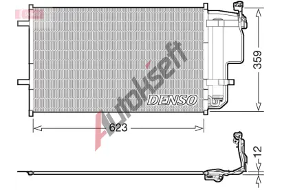 DENSO Kondenzátor klimatizace DEN DCN44011, DCN44011 DENSO Kondenzátor klimatizace DEN DCN44011, DCN44011