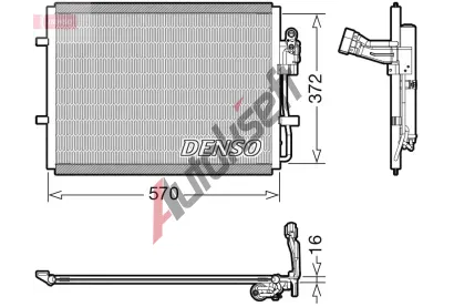 DENSO Kondenztor klimatizace DEN DCN44016, DCN44016