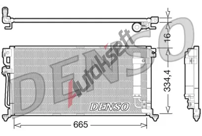 DENSO Kondenztor klimatizace DEN DCN45003, DCN45003