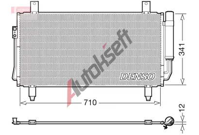DENSO Kondenzátor klimatizace DEN DCN45006, DCN45006 DENSO Kondenzátor klimatizace DEN DCN45006, DCN45006
