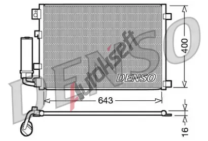 DENSO Kondenztor - klimatizace DEN DCN46002, DCN46002