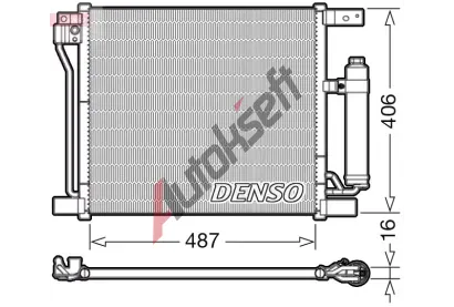 DENSO Kondenztor klimatizace DEN DCN46021, DCN46021