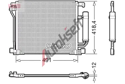 DENSO Kondenztor klimatizace DEN DCN46025, DCN46025