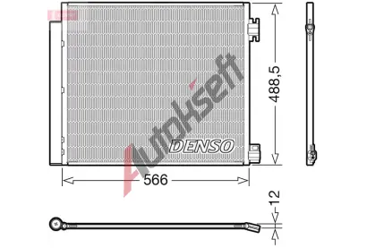 DENSO Kondenztor klimatizace DEN DCN46026, DCN46026