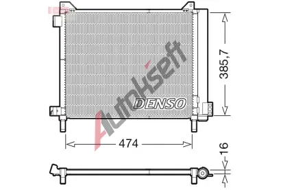 DENSO Kondenztor klimatizace DEN DCN46030, DCN46030