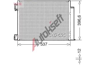 DENSO Kondenzátor klimatizace DEN DCN46032, DCN46032 DENSO Kondenzátor klimatizace DEN DCN46032, DCN46032