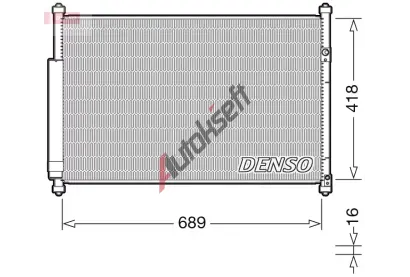 DENSO Kondenz�tor klimatizace DEN DCN47006, DCN47006