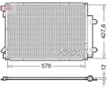 Kondenz�tor klimatizace&nbsp;DENSO&nbsp;&dash;&nbsp;DEN DCN47008