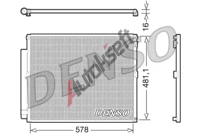 DENSO Kondenztor klimatizace DEN DCN50017, DCN50017