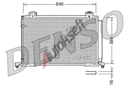DENSO Kondenztor klimatizace DEN DCN50026, DCN50026