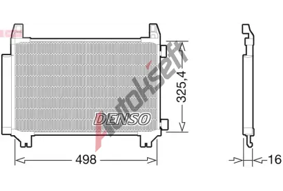 DENSO Kondenztor klimatizace DEN DCN50028, DCN50028