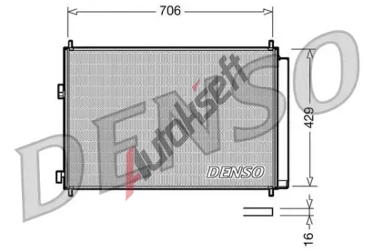 DENSO Kondenztor klimatizace DEN DCN50030, DCN50030