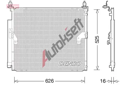 DENSO Kondenzátor klimatizace DEN DCN50034, DCN50034 DENSO Kondenzátor klimatizace DEN DCN50034, DCN50034