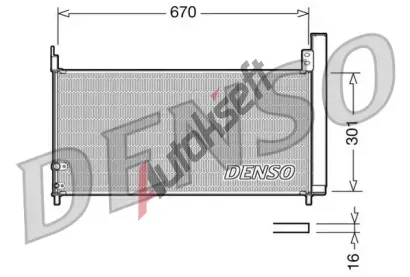 DENSO Kondenztor klimatizace DEN DCN50037, DCN50037