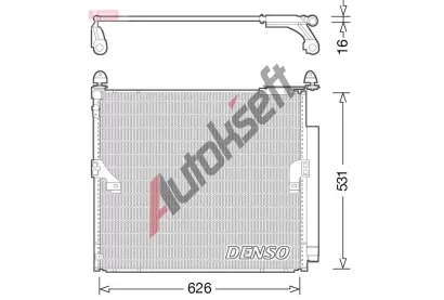 DENSO Kondenztor klimatizace DEN DCN50038, DCN50038