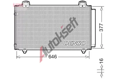 DENSO Kondenztor klimatizace DEN DCN50043, DCN50043