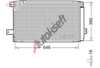 DENSO Kondenztor klimatizace DEN DCN50049, DCN50049
