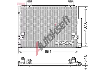 DENSO Kondenztor klimatizace DEN DCN50057, DCN50057