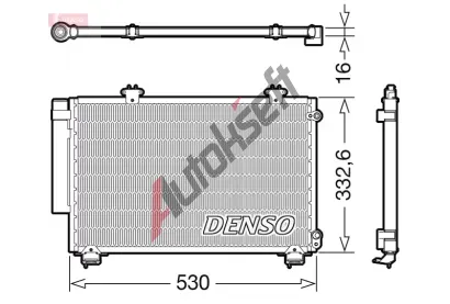 DENSO Kondenztor klimatizace DEN DCN50060, DCN50060