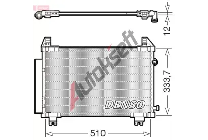 DENSO Kondenz�tor klimatizace DEN DCN50062, DCN50062