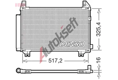DENSO Kondenztor klimatizace DEN DCN50107, DCN50107