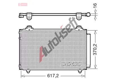 DENSO Kondenztor klimatizace DEN DCN50112, DCN50112
