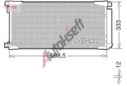 DENSO Kondenzátor klimatizace DEN DCN50115, DCN50115  DENSO Kondenzátor klimatizace DEN DCN50115, DCN50115