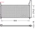 Kondenz�tor klimatizace&nbsp;DENSO&nbsp;&dash;&nbsp;DEN DCN50116