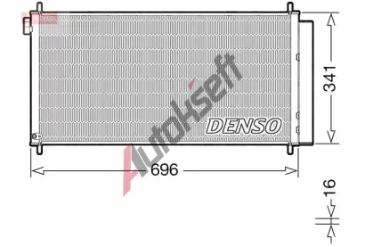 DENSO Kondenztor klimatizace DEN DCN50121, DCN50121