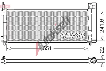 DENSO Kondenztor klimatizace DEN DCN50123, DCN50123