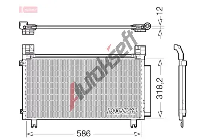 DENSO Kondenz�tor klimatizace DEN DCN50134, DCN50134