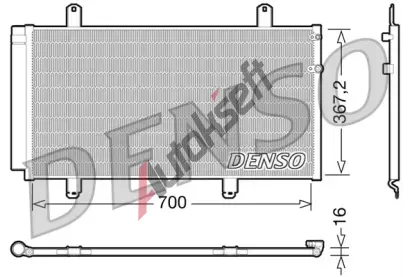 DENSO Kondenz�tor klimatizace DEN DCN51004, DCN51004