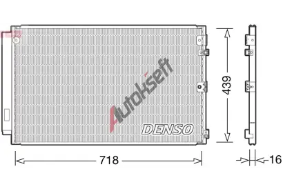 DENSO Kondenz�tor klimatizace DEN DCN51011, DCN51011
