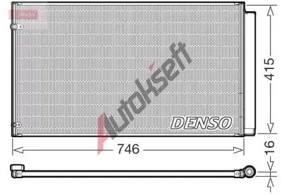 DENSO Kondenztor klimatizace DEN DCN51017, DCN51017